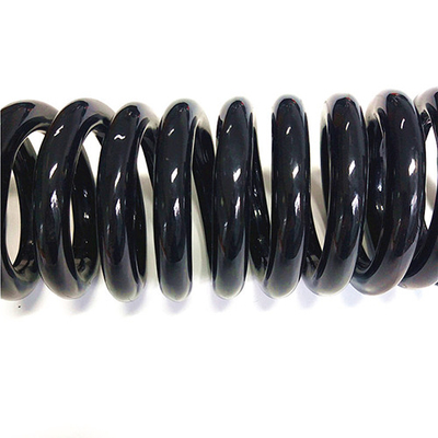 8MM Durchmesser-Schwarz-Zurückhalten-Seil-kundenspezifisches aufgerolltes Kabel-langlebiges Gut ohne Zusatz