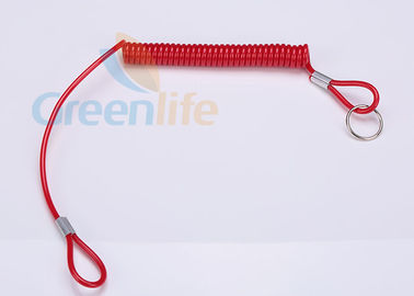 Rot Universal-PU-Spulen-Werkzeug-Abzugsleinen-Endfallende Leine für laufenden Notfall
