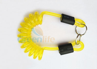 Anti- verlorene 7MM Federelement-Spulen-Werkzeug-Abzugsleine mit aufgeteilter Gelb-Farbe des Ring-2pcs