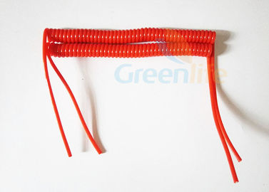4.0mm PU-Schnur-kundenspezifische aufgerolltes Kabel-Spiralen-Sicherheits-Bügel-Wasserbeständigkeit