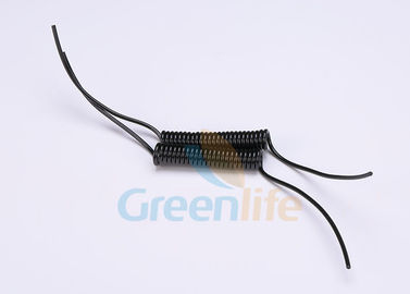 Schwarze kundenspezifische elastische Spulen-Abzugsleine mit Endstück, einziehbare Hochleistungsabzugsleine 8,0 Millimeter