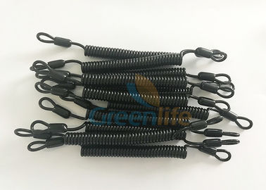 5CM langes Schleifen-Enden-Schwarz-flexible Plastikfrühlings-Leinen